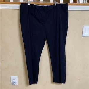 NWT Talbots Heritage Pant 18W Navy Blue